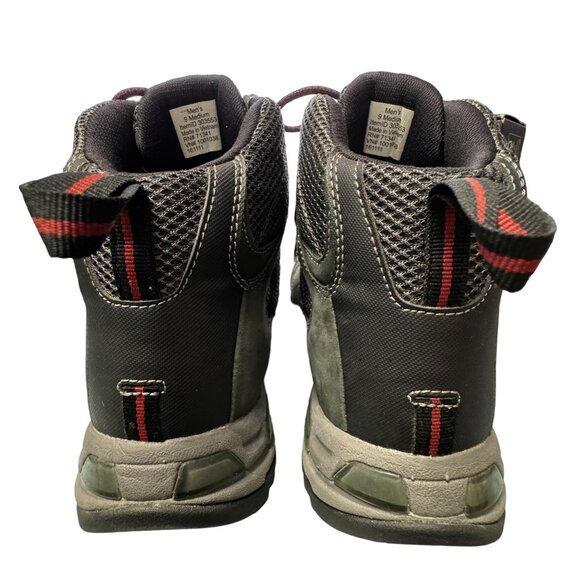 LL Bean Hiking Boots Mens 9 M Gray Suede Gore Tex Vibram Megagrip Sole BDP Trans - Picture 4 of 16